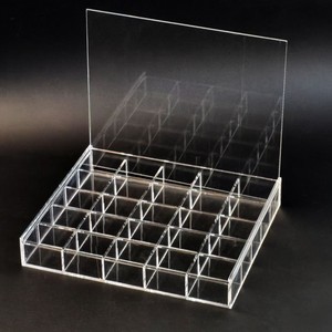 Huidin Acrylic Jewelry Storage Box Multi Compartment Organized <b>Display</b> <b>Case</b> For Earrings Badges Small Items Bulk Customization - Product Image 4
