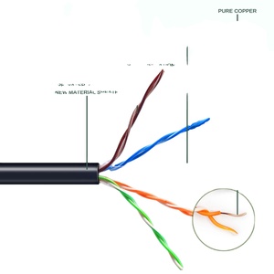 Cáp ngoài trời CAT5e CAT6 utp4 CCA 24AWG (0.48) PE, 305m - Product Image 5
