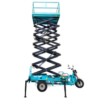 Tricycle électrique hydraulique Élévateur à ciseaux mobile aérien mobile