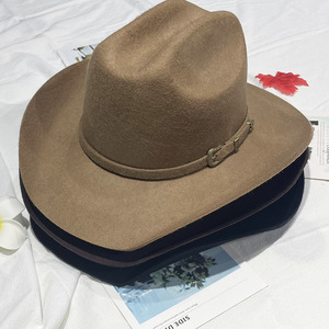 Sombrero <span class=keywords><strong>de</strong></span> Vaquero <span class=keywords><strong>de</strong></span> Ala Ancha <span class=keywords><strong>de</strong></span> Fieltro <span class=keywords><strong>de</strong></span> Lana 100% Australiana <span class=keywords><strong>de</strong></span> Alta Calidad, Listo para Enviar, para Hombres, Ideal para Viajes, Negocios y Actividades al Aire Libre - Product Image 5