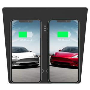 แท่นชาร์จโทรศัพท์ไร้สายมาตรฐาน QI สำหรับเครื่องชาร์จสมาร์ทโฟน Tesla รุ่น3 /y คอนโซลกลาง - Product Image 1