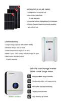 Onduleur hybride tout-en-un 5kw 10kw 3kva growatt 10 kva 12kw 1kw 6kw 8 kw 20kw système de charge système d'énergie solaire hors réseau