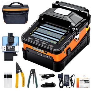 Empalmadora de Fibra Óptica Duogalia AI-5 Pro 8S Automática FTTH con Batería, Naranja y Negra - Product Image 6