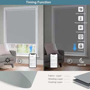 Chất lượng cao cấp 100% màn vải tự động điều khiển bằng giọng nói rèm cuốn cho trong nhà - Product Image 3