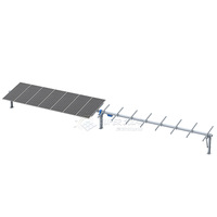Système de suivi solaire automatique |   Traqueur solaire à axe unique approuvé avec rotation de 60° à 90°, en acier galvanisé à chaud pour C&I