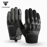 Gants anti-coupure OEM pour l'extérieur, niveau 5, coque en fibre de carbone, revêtement en cuir, antidérapants, compatibles écran tactile, pour travaux en extérieur