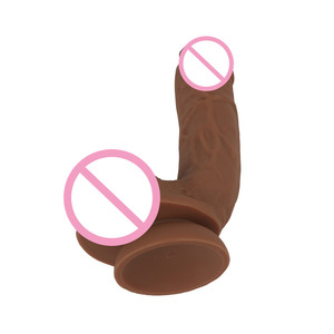 Dildo silikon cair besar 100% dengan harga rendah mainan seks wanita dasar hisap kuat <span class=keywords><strong>Penis</strong></span> palsu realistis untuk permainan seksual Anal pria - Product Image 5