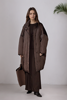 Manteau long en duvet classique haut de gamme pour femmes, style hiver 2025, col montant, coupe-vent, couleur unie, pour un usage quotidien