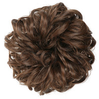 Elastico elastico per donna Chignon intrecciato per capelli sintetici