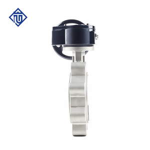 PN16 d100 4 بوصة يدوي الفولاذ المقاوم للصدأ 47 nwafer توربين زيت الماء والغاز - Product Image 3