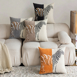 Housse de coussin moderne de style nordique en polyester, double face, jacquard, motif animal, pour la maison, l'hôtel, le canapé, le salon - Product Image 3