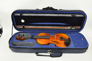 Violín Avanzado de Fábrica China 4/4-1/8, Violín de Madera Maciza con Arco de Fibra de Carbono (AVL320H) - Product Image 6