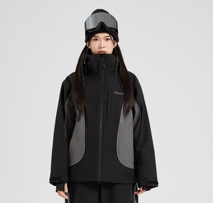 Unisex abbigliamento <span class=keywords><strong>da</strong></span> sci <span class=keywords><strong>da</strong></span> esterno giacca a vento impermeabile calda con chiusura a cerniera Top abbigliamento <span class=keywords><strong>da</strong></span> <span class=keywords><strong>neve</strong></span> giacca firmata - Product Image 5