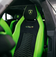 Nouvelles housses de siège de voiture en cuir véritable personnalisées de luxe CYF pour Urus, ensemble complet, broderie matelassée en nid d'abeille
