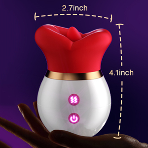 Vibrador Médico Recargable de Silicona con 10 Modos de Lamido, 3 de Succión y 10 de Vibración, Resistente al Agua, Juguetes Sexuales para Mujeres - Product Image 3