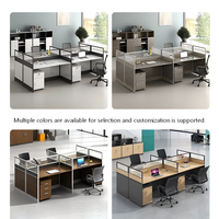 Ensemble de bureaux modernes en open space avec cloisons pour bureaux et écoles