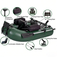 OEM 1 personne PVC gonflable bateau de pêche à la mouche flotteur Tube ventre bateau pour la dérive dans les eaux de l'océan en gros