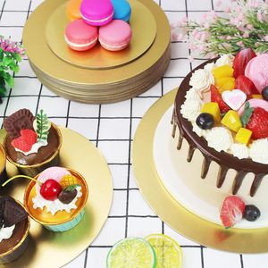 Cake Boards Eco-Friendly Gold Silver White 8" 10" 12" Square Circle <b>Sheet</b> Greaseproof Disposable Commercial Use - Product Image 5