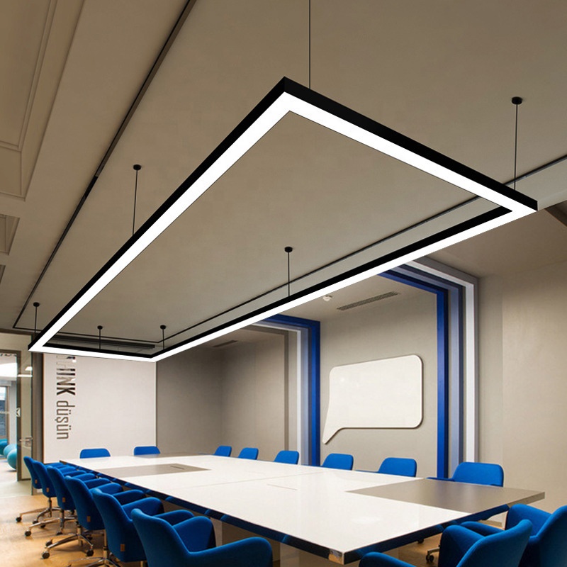 Aluminum 5000Lm Bright Up And Down Ceiling Suspended Pendant Linkable Led Batten Linear Light For Office Warehouse