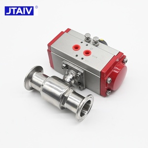 JTAIV OEM - Válvula de Bola Sanitaria Neumática Personalizable de Acero Inoxidable de Grado Alimenticio con Sellado de PTFE para Agua, Aceite y Gas, de Instalación Rápida - Product Image 2