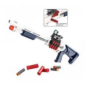 Pistola de Juguete MILI de 77 cm con Expulsión Manual de Proyectiles de Espuma EVA, Modelo Grande de Plástico, Pistola de Aire Suave - Product Image 1