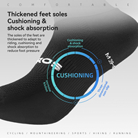 Chaussettes de compression de cyclisme ROCKBROS respirantes en nylon et élasthanne imprimées, antibactériennes, mi-mollet, pour hommes et femmes, pour le cyclisme sur route et les sports
