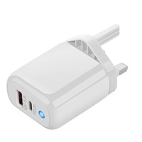 Vente chaude prix d'usine moule privé 20W USB A + C chargeur avec lumière led 20W chargeur rapide