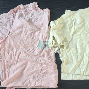 ผ้าฝ้ายสีอ่อนรีไซเคิลแบบตัดสำเร็จรูปสำหรับเช็ดทำความสะอาดในอุตสาหกรรม - Product Image 2