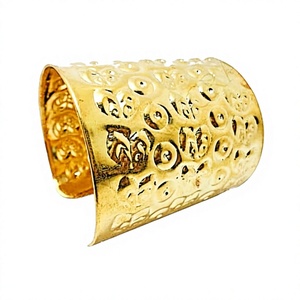 Best Design Gold-Plated Brass Metal Handcrafted Cuff <b>Bracelet</b> Quality Handicrafts Direct India Fashion Cuff <b>Bracelets</b> - Product Image 6