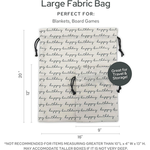 Bolsa de Regalo Personalizada de Alta Calidad con Cordón y Estampado de Letras Premium para Fiestas de Cumpleaños - Product Image 6