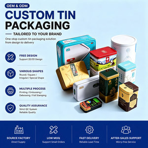 Fábrica de Cajas Metálicas Personalizadas OEM/ODM, <span class=keywords><strong>Lata</strong></span> Metálica con Tapa para Envasar Café, Té, Galletas, Dulces, Chocolate - Product Image 1