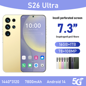 สมาร์ทโฟน <span class=keywords><strong>S26</strong></span> Ultra รุ่นฮิตปี 2025, Octa-Core, RAM 16GB+ROM 1TB, กล้อง HD, หน้าจอ Incell 7.3 นิ้ว, แบตเตอรี่ 7800mAh สำหรับความบันเทิง - Product Image 2