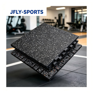 <b>Interlock</b> Stable Rubber Gym <b>Floor</b> <b>Tiles</b> Easy Snap Together Without Adhesive For Fast Gym <b>Floor</b> Installation Project - Product Image 1
