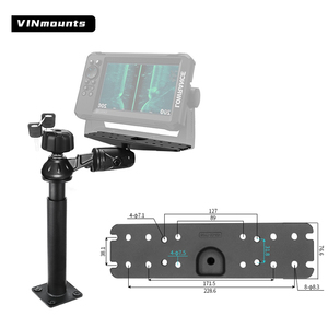 VINmounts 360 °   Perche télescopique verrouillable 14-20 pouces avec plaque 3x11 pouces pour support de sondeur VIN-TYQ-HB-07-LZ/VIN-TYQ-HB-07-Lock-LZ - Product Image 4
