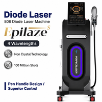 Machine d'épilation au laser diode 755nm 808nm 940nm 1064nm 1200W avec refroidissement permanent par glace pour salon de beauté, système laser diode
