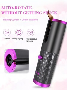<span class=keywords><strong>Machine</strong></span> <span class=keywords><strong>à</strong></span> Boucler les Cheveux Automatique sans Fil, Écran LCD, Mini Charge USB, pour Cheveux Ondulés - Product Image 6