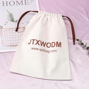 กระเป๋าใส่รองเท้าผ้าแคนวาสแบบหูรูดสำหรับกระเป๋าถือหรูหราผ้ามัสลินฝุ่น - Product Image 1