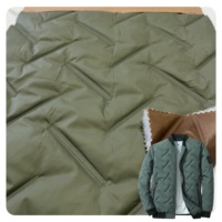 Chaqueta de Plumas de Poliéster Tela Pongee Acolchada Ultrasónica de Doble Faz Multifuncional Antiduvet y Cortavientos