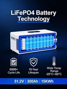 ระบบจัดเก็บพลังงานภายในบ้าน 51.2V 20kWh 15kWh 10kWh แบบตั้งพื้น แบตเตอรี่ลิเธียมสำหรับเก็บพลังงานแสงอาทิตย์ - Product Image 5