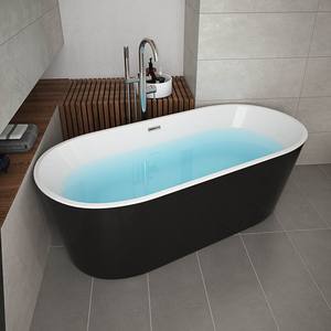 Bañera blanca independiente de lujo moderna de 1,7 m, baño profundo, bañera de <span class=keywords><strong>hidromasaje</strong></span> inflable aprobada por CE/cUPC para uso en Villa interior portátil - Product Image 1