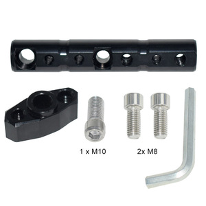 Motorcycle Multi Functional Extension <b>Bracket</b> Aluminum Alloy Black M10 M8 Bolts Included - Product Image 1