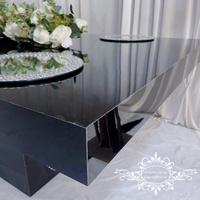 Schwarze Rechteckige Acryl-Esstische für Hochzeiten