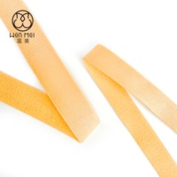 Vente en gros usine – Bande élastique douce antidérapante en nylon sergé pelucheux de 10 mm et 12 mm pour sous-vêtements et bretelles de soutien-gorge