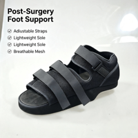 Sepatu Pasca Operasi Tipe Light Wedge Kelas Rumah Sakit, Pengurang Beban Tumit, Berbahan Mesh dengan Velcro, Sol EVA, untuk Pemulihan Pasca Operasi Tumit dan Plantar Fasciitis