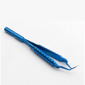 Fórceps de capsulorrexis angular curvo de Haf, microinstrumento oftálmico de incisión pequeña 1,8, pinzas mínimamente invasivas - Product Image 4