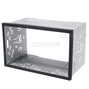 2 DIN Radio Installation Frame Unit Universal Cage Radio Vehicle Case <b>Car</b> <b>DVD</b> <b>Player</b> Framework Mounting Plate Frame for Passat - Product Image 3