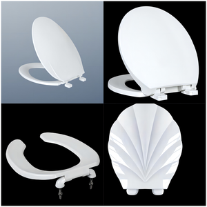 Asiento <span class=keywords><strong>de</strong></span> inodoro cuadrado moderno Cierre suave Liberación rápida Engrosado Hogar Cubiertas <span class=keywords><strong>de</strong></span> inodoro universales Inodoro Tapa Made PP Urea para - Product Image 2