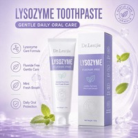Dentifrice Lysozyme Marque Blanche OEM Sans Fluorure Soin Buccal Doux Haleine Fraîche Menthe Soin Quotidien 120g