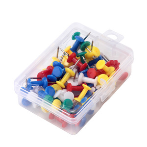 Punaises en plastique colorées en forme de T, 50 pièces, pour bureau, école, tableau de dessin - Product Image 4