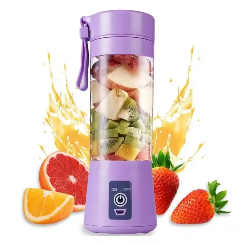 RTS ODM/OEM Electric 6 Blades mini portable juice cup Rechargeable juicer cup Blender